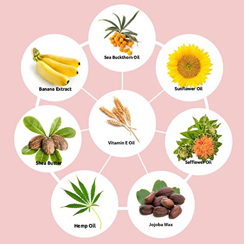 Crema Facial Natural 60ml por PureChimp – Vidrio Reciclable – Jojoba y Espino Amarillo – Vegano – Libre de Alcohol y Aceite de Palma para Piel Sensible (60ml)