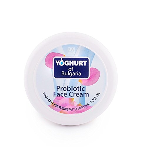 Crema facial probiótica con aceite de rosas