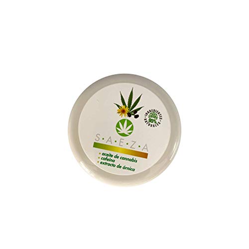 Crema Hidratante Corporal Con Árnica, cafeína y aceite de cannabis 200 ml Saeza