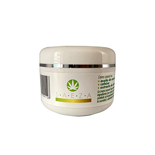 Crema Hidratante Corporal Con Árnica, cafeína y aceite de cannabis 200 ml Saeza