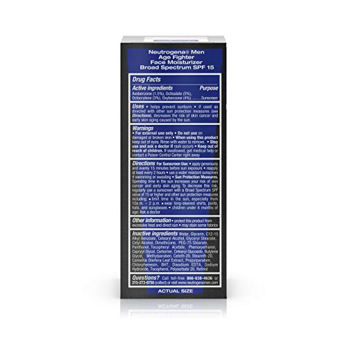 Crema reparadora, crema antiedad para hombres, facial antiarrugas de Neutrogena, 1,4 g