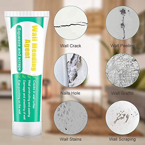 Crema reparadora de Pared,reparador de Grietas para Pared,Agentes de Reparación de Pared,Wall Mending Agent Cream,Wall Repair Cream,Crema para la Cocina del hogar