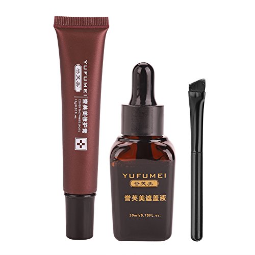 Crema Tatuaje corrector Cicatrices mancha de nacimiento maquillaje permanente ocultador kit crema de líquido aftercare de recuperación ungüento con brocha