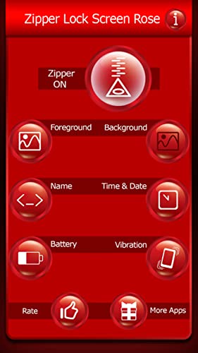 Cremallera bloqueo de pantalla Rose