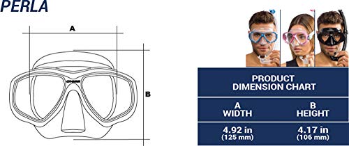 Cressi Combo Set Perla Conjunto Combinado de máscara de Buceo y Snorkel, Mar de perlas, Unisex-Adulto, Verde/Negro, Talla Única