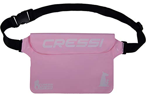 Cressi Kangaroo Dry Pouch Bolsa Impermeable para Teléfono móvil y para Objetos, Rosa Claro, Talla Única