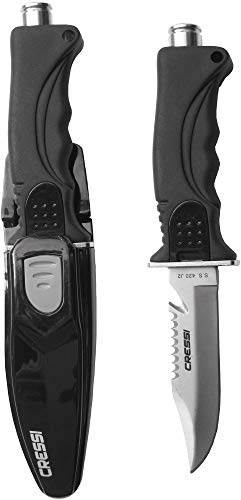 Cressi Norge Cuchillo, Unisex, Negro
