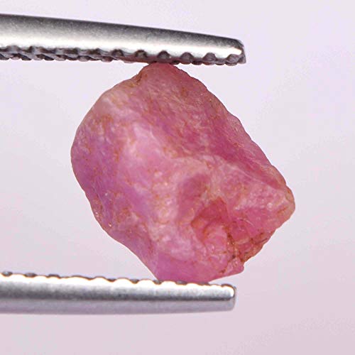 Cristal de espinela Rosa Claro de 2.00 CTS, Piedra Preciosa Suelta de espinela áspera cruda Natural para joyería de Envoltura de Alambre