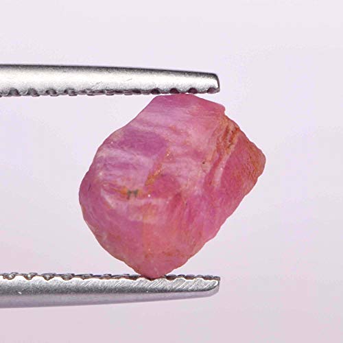 Cristal de espinela Rosa Claro de 2.00 CTS, Piedra Preciosa Suelta de espinela áspera cruda Natural para joyería de Envoltura de Alambre