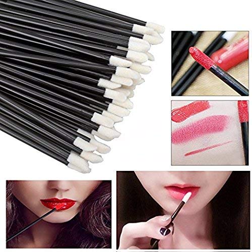 CRIVERS Juego de brochas de maquillaje desechables para labios, pinceles para delineador de ojos,máscara de pestañas, varita para cosméticos, en paquete de 300