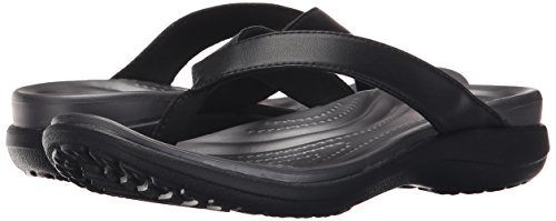 Crocs Capri V Flip, Chanclas para Mujer, Negro (Black/Graphite), 36/37 EU