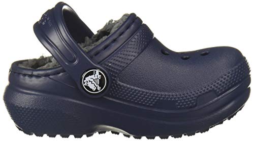 Crocs Classic Lined Clog Kids, Zuecos Unisex Niños, Azul (Navy/Charcoal 459), 22/23 EU