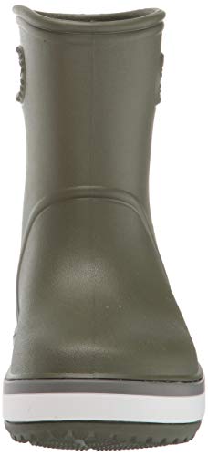 Crocs Crocband Rain Boot Kids, Botas de Agua Unisex Niños, Verde (Army Green/Slate Grey 3tf), 22/23 EU