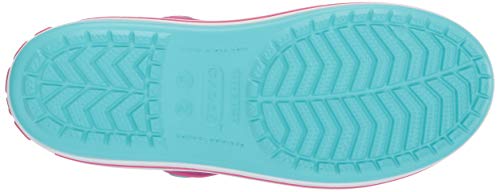 Crocs Crocband Sandal Kids, Sandalias Unisex Niños, Azul (Pool/Candy Pink 4FV), 23/24 EU