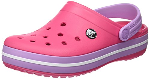 Crocs Crocband U, Zuecos Unisex Adulto, Rosa (Paradise Pink-Iris), 36-37 EU