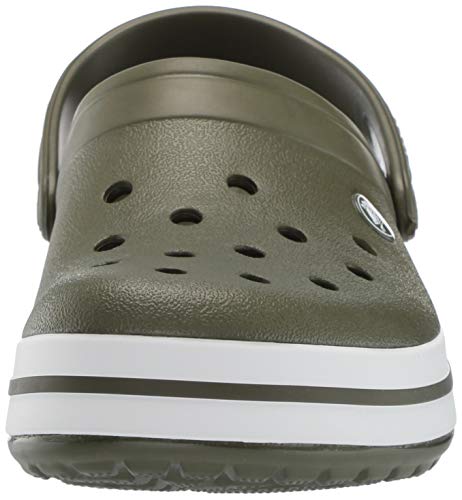 Crocs Crocband U, Zuecos Unisex Adulto, Verde (Army Green-White 37p), 39-40 EU