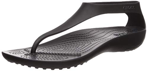 Crocs Sexi Flip Women, Sandalias para Mujer, Negro (Black/Black 060), 38/39 EU