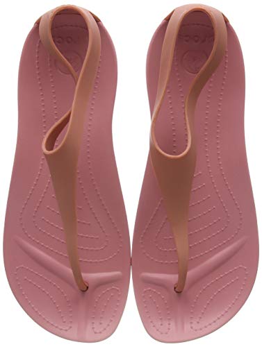 Crocs Sexi Flip Women, Sandalias para Mujer, Rosa (Blossom 682), 37/38 EU