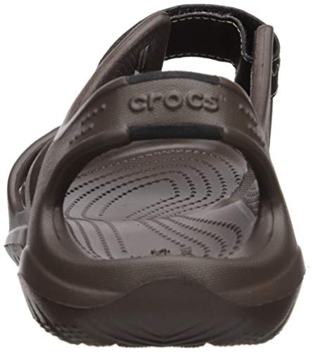 Crocs Swiftwater River Sandal M, Sandalias para Hombre, Marrón (Espresso/Black), 41/42 EU