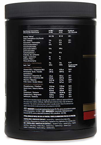 Crown Sport Nutrition 100% All Beef, Concentrado proteico de carne de vacuno con Hierro Hemo, B12, B6 entre las 20 vitaminas y minerales de forma natural, Sabor de Vainilla - 200 g