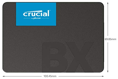 Crucial BX500 120 GB CT120BX500SSD1(Z) Unidad interna de estado sólido, hasta 540 MB/s (3D NAND, SATA, 2.5 Pulgadas)