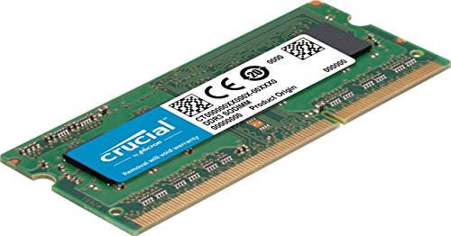 Crucial CT2KIT51264BF160BJ Kit de memoria RAM de 8 GB (4 GB x 2) (DDR3L, 1600 MT/s, PC3L-12800, Single Rank, SODIMM, 204-Pin)
