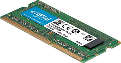 Crucial CT2KIT51264BF160BJ Kit de memoria RAM de 8 GB (4 GB x 2) (DDR3L, 1600 MT/s, PC3L-12800, Single Rank, SODIMM, 204-Pin)