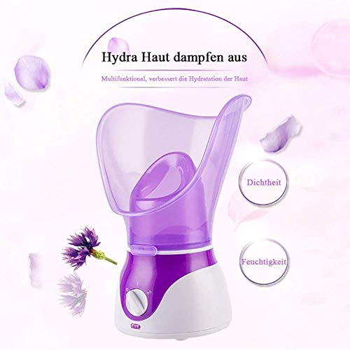 CSFM-Face Profesional Facial Steamer Sauna Niebla Vapor Inhalador Humidificador SPA Casero Personal Tratamiento Espinillas Piel Grasa Acné Incluye Inhalador para Boca Y Nariz