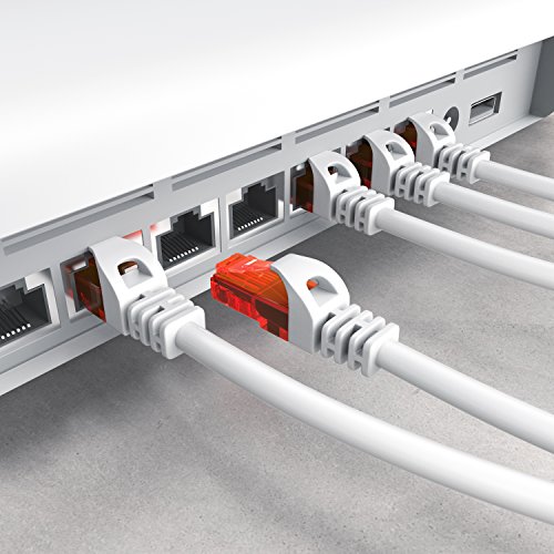 CSL - 2m Cable de Red Gigabit Ethernet LAN Cat.6 RJ45-10 100 1000Mbit s - Cable de conexión a Red - UTP - Compatible con Cat.5 Cat.5e Cat.7