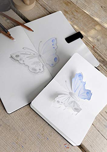 Cuad 14x21,6 cm, 80 Hojas, Canson Art Book 180º, Grano Fino 96g, Negro