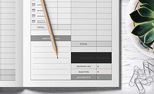 Cuaderno de Gastos: Cuaderno de contabilidad y cuentas y Libreta de cuentas de casa | Budget Planner  - Un práctico cuaderno para controlar tus ingresos y gastos