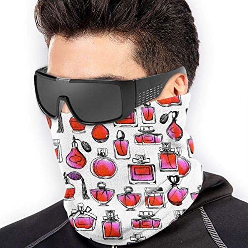 Cubierta facial Acuarela Rojo y rosa San Valentín Amor Moda Belleza Maquillaje Impresión Cuello polaina Bandanas para polvo Viento Protección solar