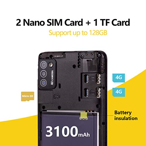 CUBOT NOTE 7 Moviles Libres Android 10 GO con Pantalla 5.5" Water-Drop Screen, Cámara trasera triple13MP, Teléfono 2GB+16GB (SD 128GB), Batería 3100 mAh Smartphone Libre, Dual SIM 4G, Face ID/GPS,Rojo