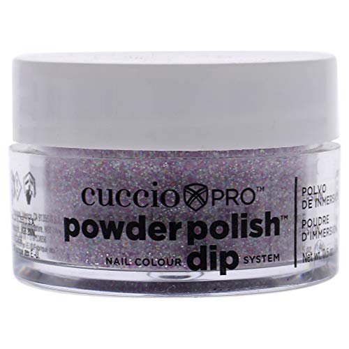 Cuccio Deep Purple Glitter Nail Colour Dip System Dipping Powder