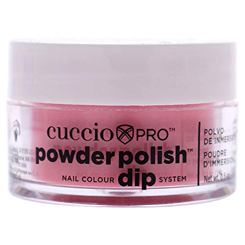 Cuccio Watermelon Pink With Pink Mica Nail Colour Dip System Dipping Powder