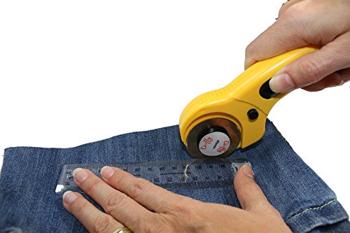 Cuchillas de 45 mm para cortador circular, paquete de 10 unidades, repuesto, compatible con cortadores Driffy, Olfa, Fiskars, Truecut, Clover y Dafa.