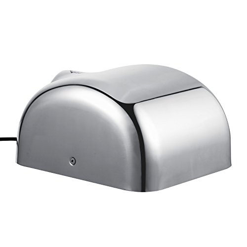Cueffer Secador de Manos 1800 W Secador de Manos Electrico 90 m/s Secado de Manos Automatico de Acero Inoxidable Secadora de Manos Comercial Hand Dryers (A)