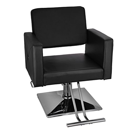 Cueffer Sillas de Barbero 150kg Silla de Peluquería Hidráulica PU Cuero Silla de Peluquería Hydraulic Barber Chair para SPA Belleza
