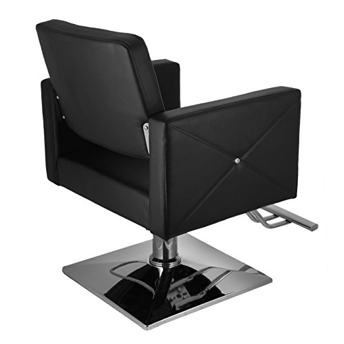 Cueffer Sillas de Barbero 150kg Silla de Peluquería Hidráulica PU Cuero Silla de Peluquería Hydraulic Barber Chair para SPA Belleza