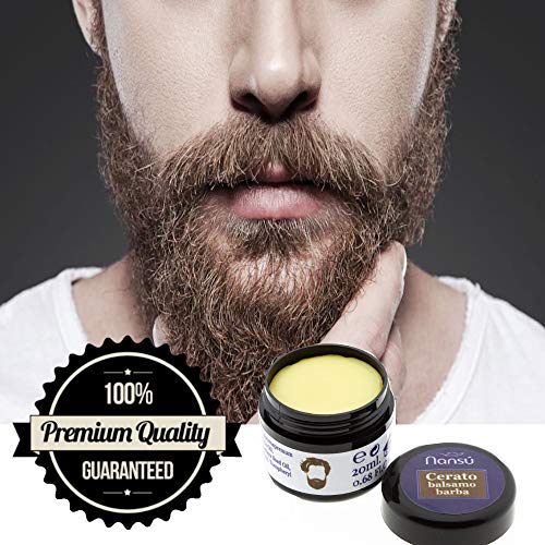 Cuidado Barba bigote Hombre Pack Premium: Aceite serum suavizante + Champú barba acondicionador + cera balsamo. 3 EN 1 Kit de productos Ecológicos hidratantes.