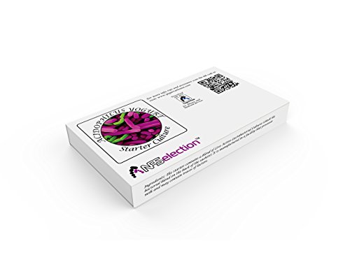 Cultivo de yogur acidophilus – Paquete de 12 bolsitas de cultivo liofilizado para preparar yogur acidophilus auténtico y simple