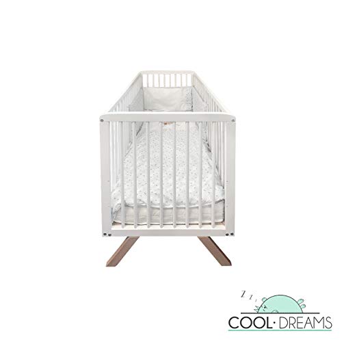 Cuna bebe Woody 120x60 3 alturas de somier + colchón HR