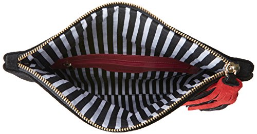 CUPLE 10492, Bolso Bandolera para Mujer, Negro (Black), 3x23x28 cm (W x H x L)