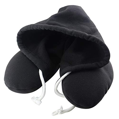 Curious Fish Espuma Partícula Cuello Almohada Viaje Almohada Apoyo para el Reposacabezas Cojín Ergonómico Terapéutico Ligero TV de viaje Leer Compacto Niño Sueño Ayuda Avión Coche Tren Camión