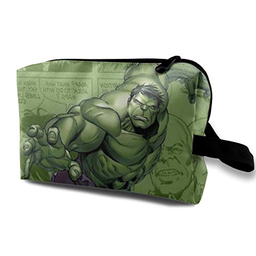 Cute Hulk Bolsa de Maquillaje de Viaje con Cremallera Neceser para cosméticos, Bolsa de Aseo portátil para Mujer, Organizador de Almacenamiento Diario Mini Bolsa de cosméticos