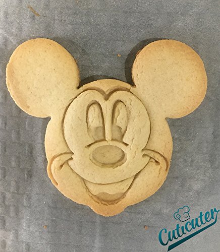 Cuticuter Mickey Mouse Cara Cortador de Galletas, Azul, 8x7x1.5 cm