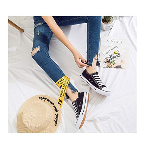 CXWLK Low Black Sword Art Online Zapatos Planos Botas 3D De Anime Alpargatas ， Zapatos De Lona con Zapatillas Altas,41