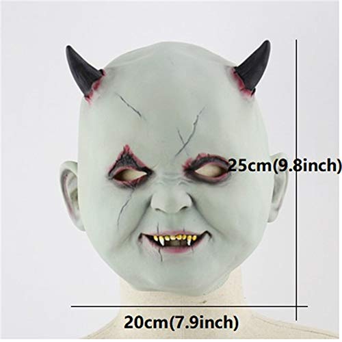 CYQAQ Halloween Little Devil Mask Horror Zombie Vampire Mask Headgear Party Bar Decoración Prop Halloween Toy