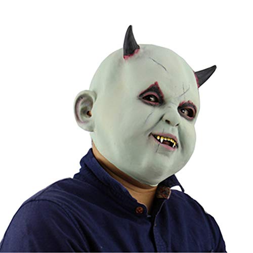 CYQAQ Halloween Little Devil Mask Horror Zombie Vampire Mask Headgear Party Bar Decoración Prop Halloween Toy