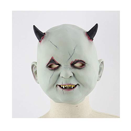 CYQAQ Halloween Little Devil Mask Horror Zombie Vampire Mask Headgear Party Bar Decoración Prop Halloween Toy